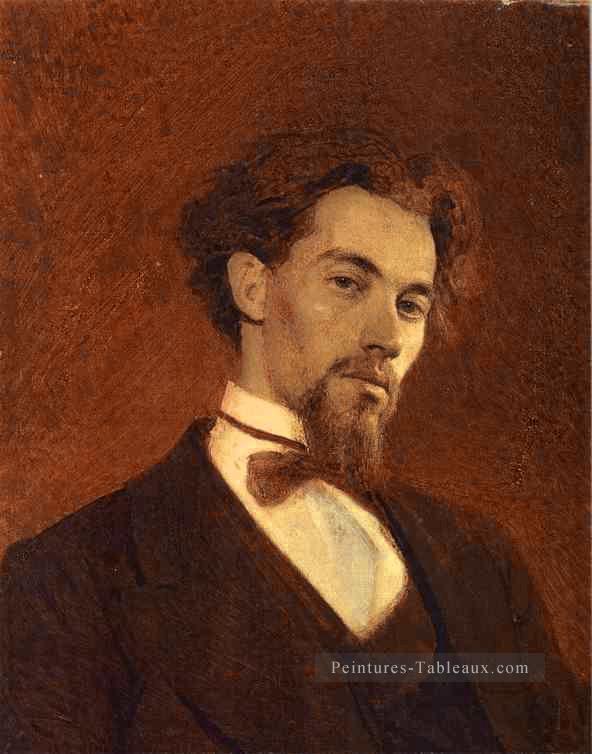 Portrait de l’artiste Konstantin Savitsky démocratique Ivan Kramskoi Peintures à l'huile